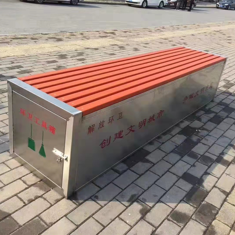 户外公园椅园林实木塑木休闲椅金属圆形方形街道广场定制