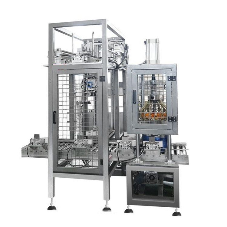 The manufacturer supplies a fully automatic flower orchid cap capping machine with automatic sorting and capping machine