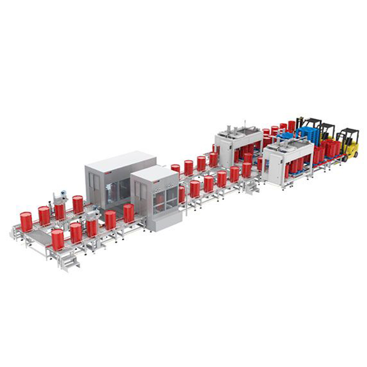 Manufacturer supplies 200L automatic filling line, fully automatic large capacity continuous filling machine wholesale