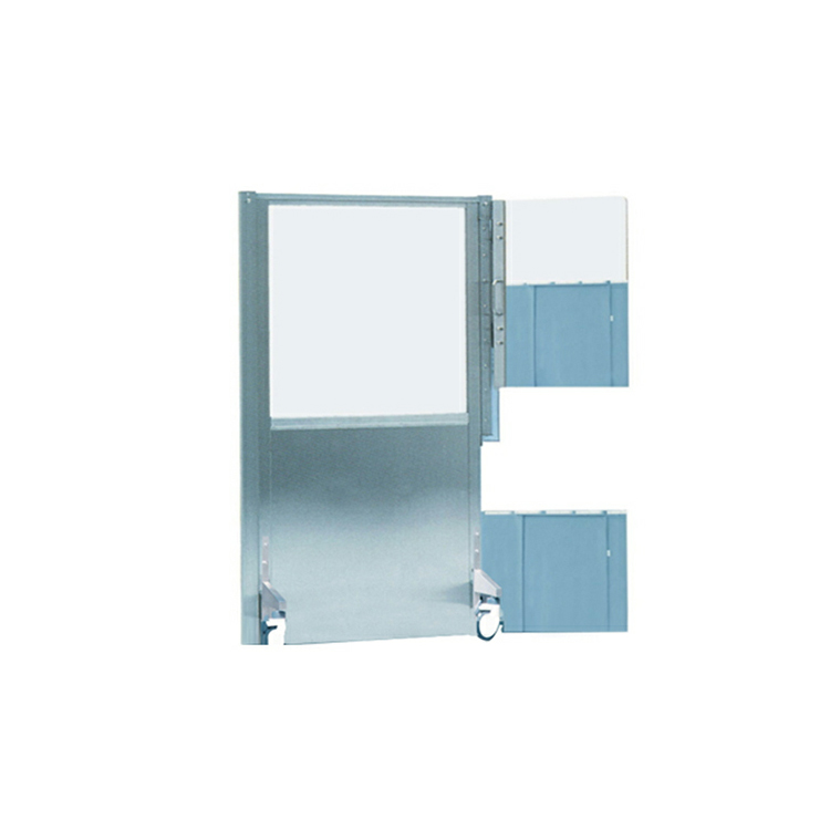 半透带侧玻璃上下帘铅屏风