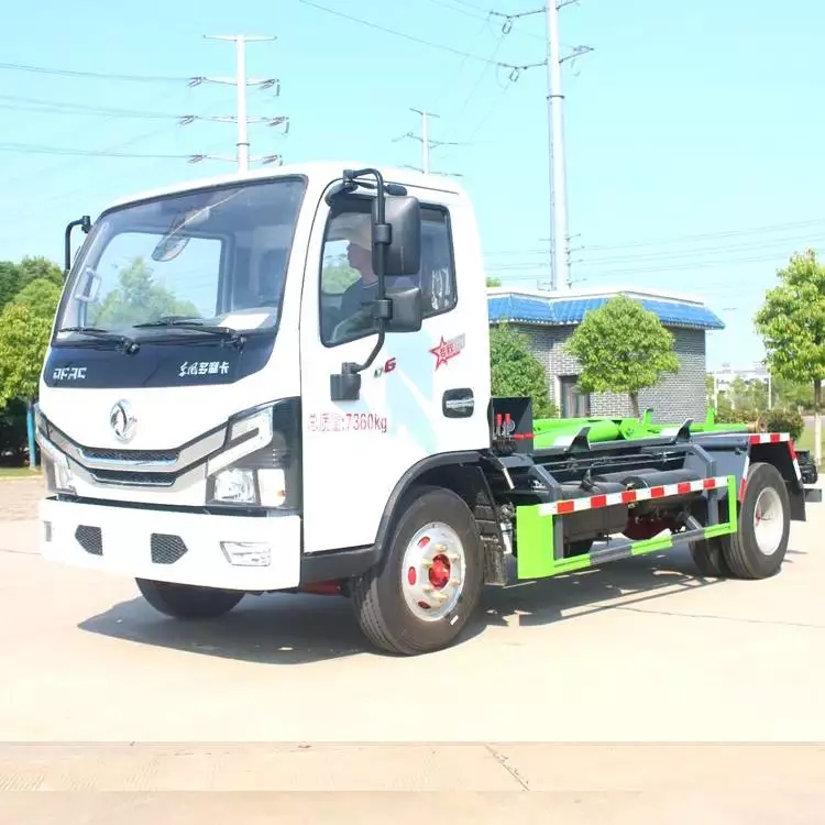 6方勾臂垃圾车 二手5方垃圾箱定制 CLW5045ZXX6型