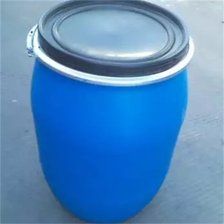 河北石家庄125升开口法兰塑料桶125公斤铁箍塑料桶厂家