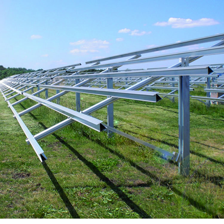 Solar Photovoltaic Support Production, Hot-Dip Galvanized Photovoltaic Corridor Supports, Custom Orders Available