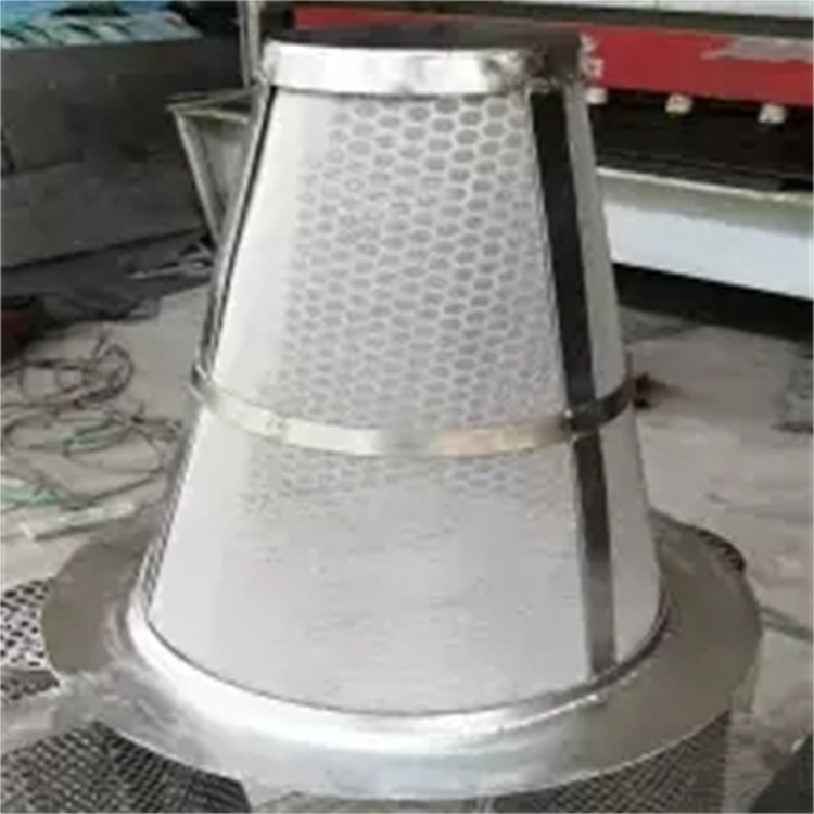京墨锥形过滤器滤网 不锈钢编织过滤网筒平底 圆锥形过滤器