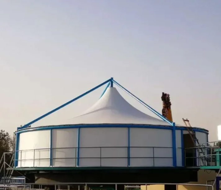 反吊膜结构污水处理厂污水池膜结构设计施工安装