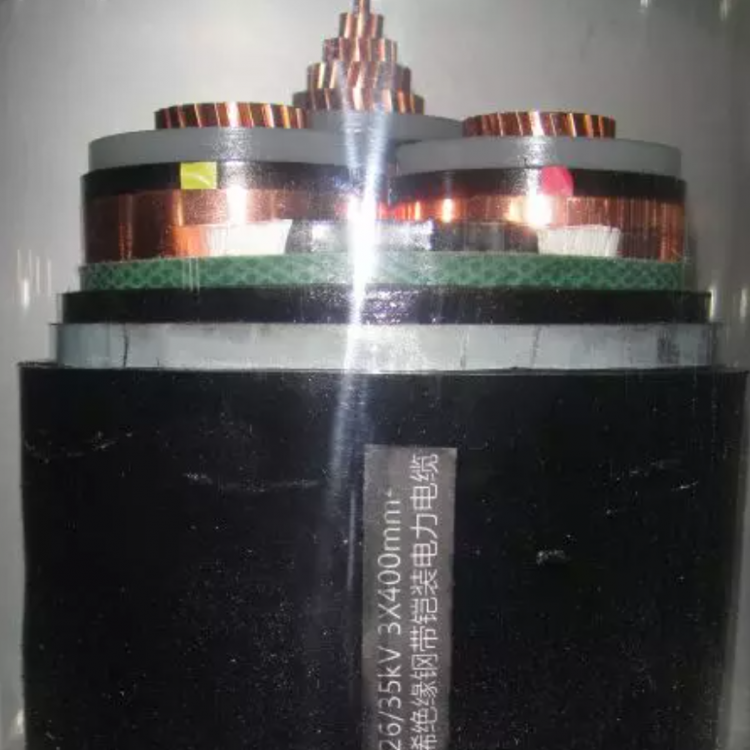 交联聚乙烯高压电缆 耐火填埋式高压电缆_钢带