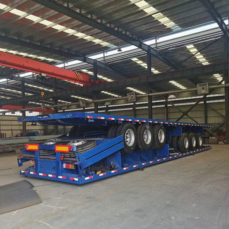 出口集装箱运输平板半挂车