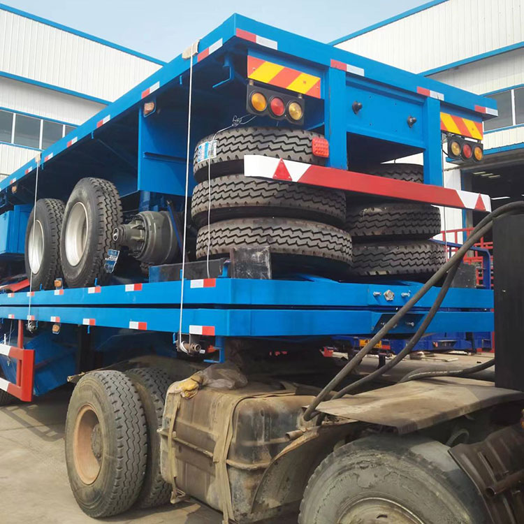 出口集装箱运输平板半挂车