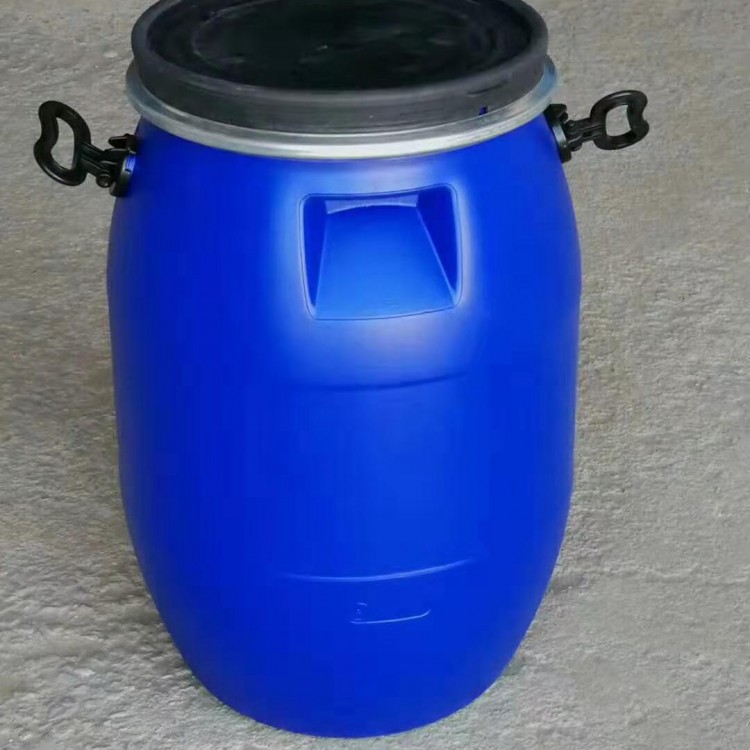 带铁箍60升法兰塑料桶60公斤包箍密封塑料桶批发