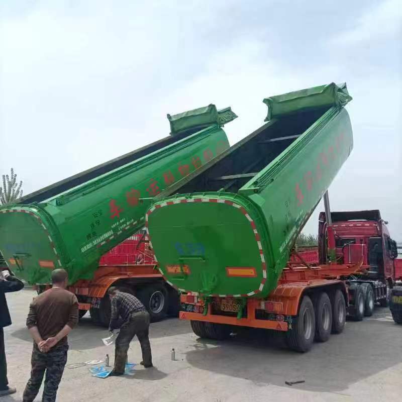 罐式后翻自卸半挂车