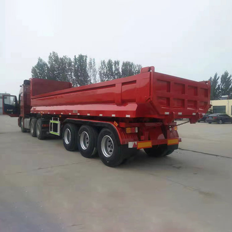 后翻自卸半挂车