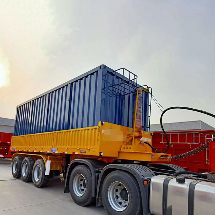集装箱后翻自卸半挂车
