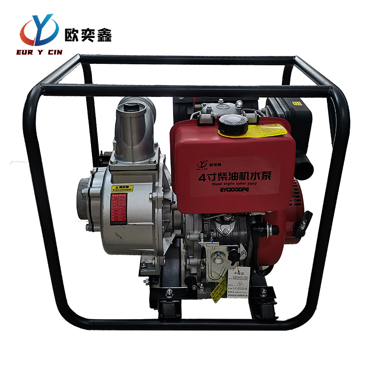 欧奕鑫4寸柴油机抽水泵EYC100DPE大流量11马力电动