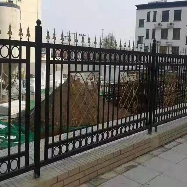 锌钢铁艺围墙护栏 别墅庭院厂区隔离栅 道路公园防护围栏