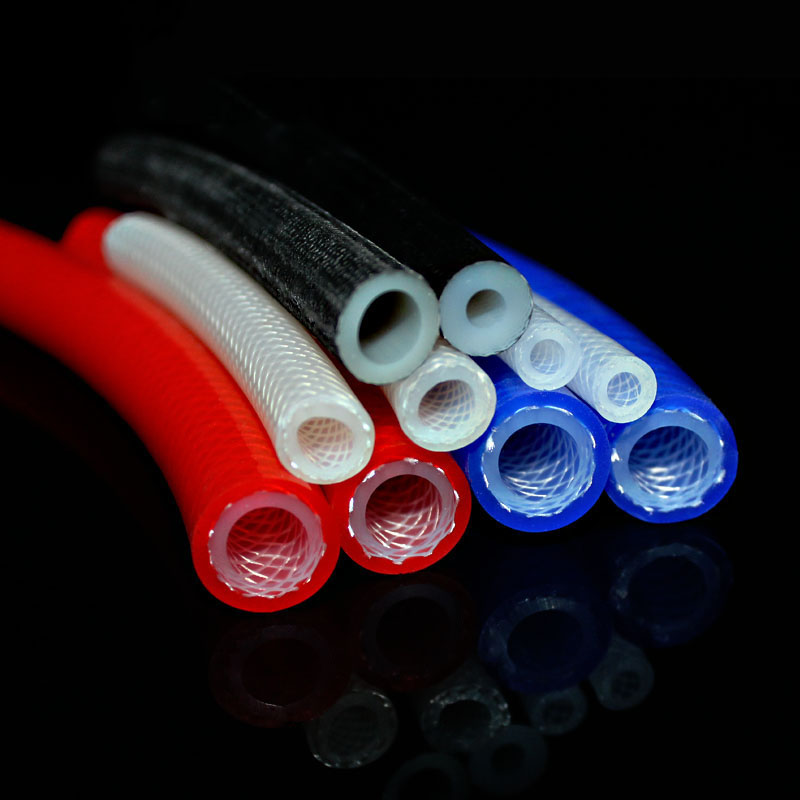 Platinum braided silicone tube