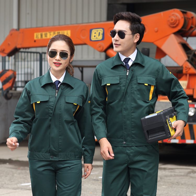 春秋男女加厚耐磨建筑工地劳保服园林绿化邮政工作服上衣套装
