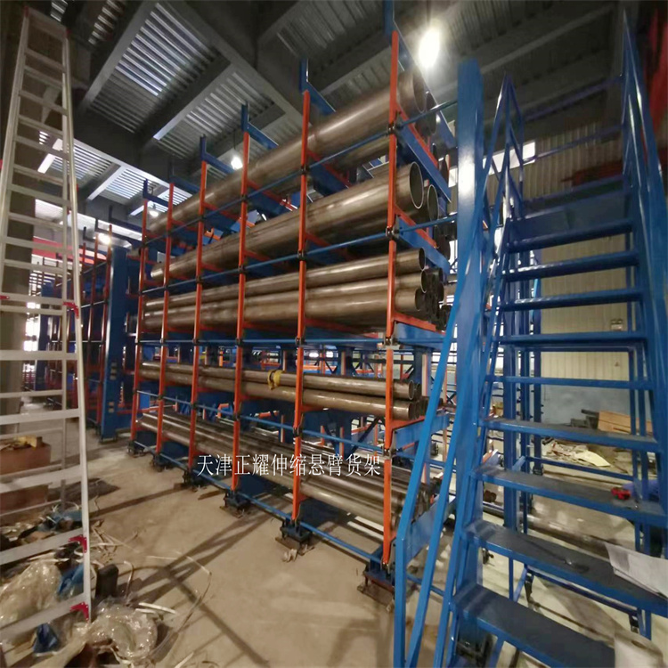 6米管材按规格存放管理 伸缩悬臂式货架高度范围