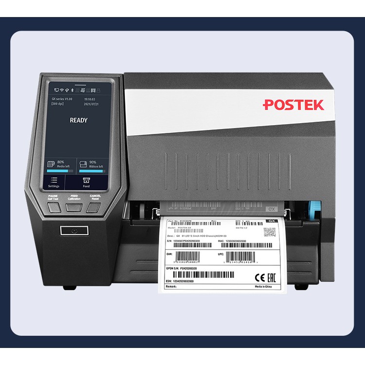 POSTEK博思得GX3标签打印机服装水洗唛300点