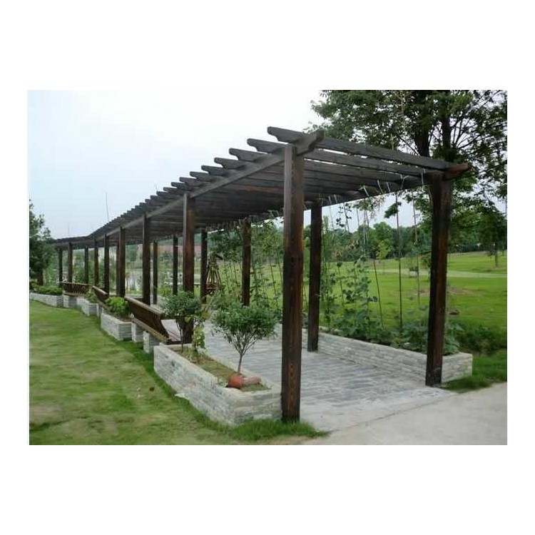 甘肃兰州乡村建设景观木长廊-文化长廊