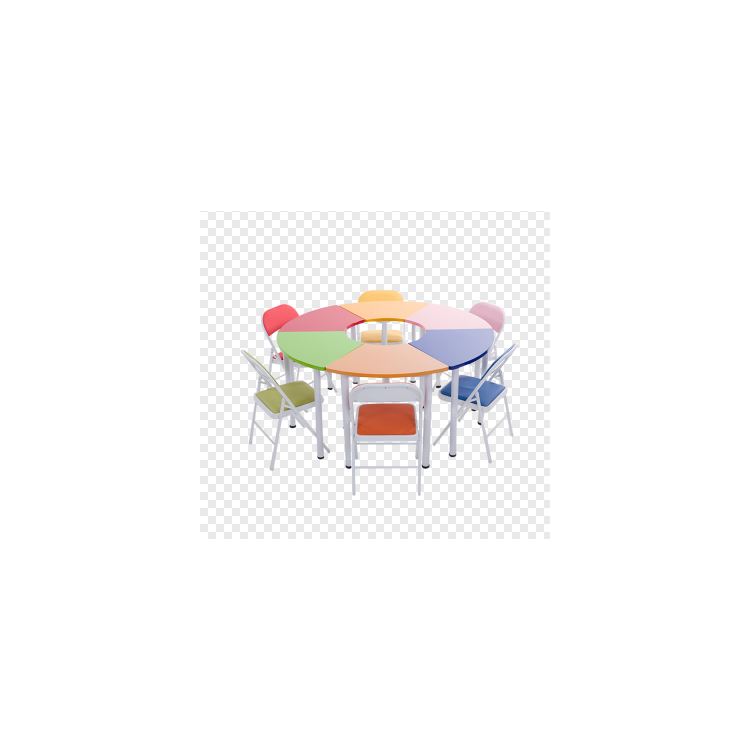 团体活动桌椅（6色）