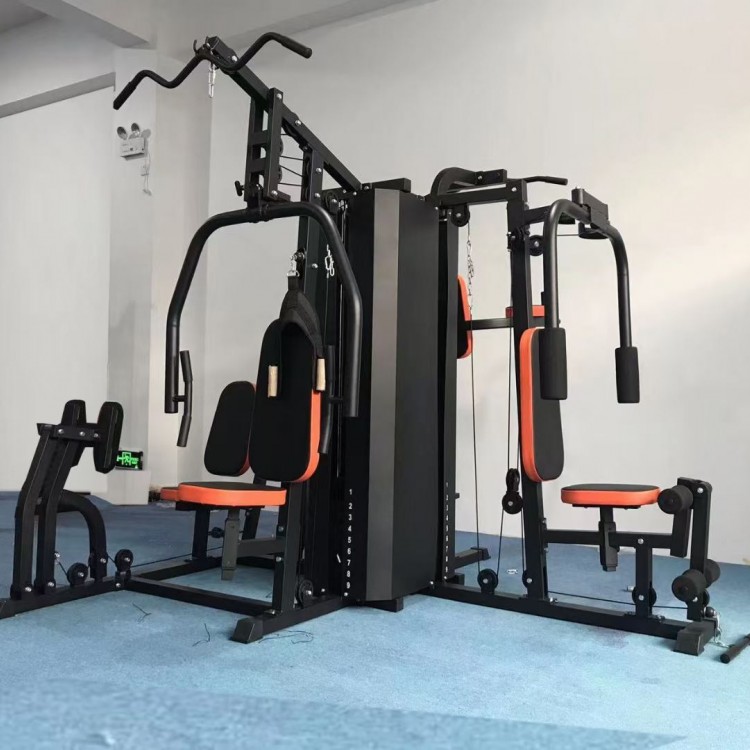 广州室内健身器材厂五人站综合训练器