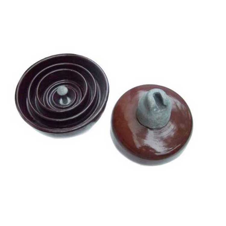 Bell shaped disc-shaped suspended porcelain insulator