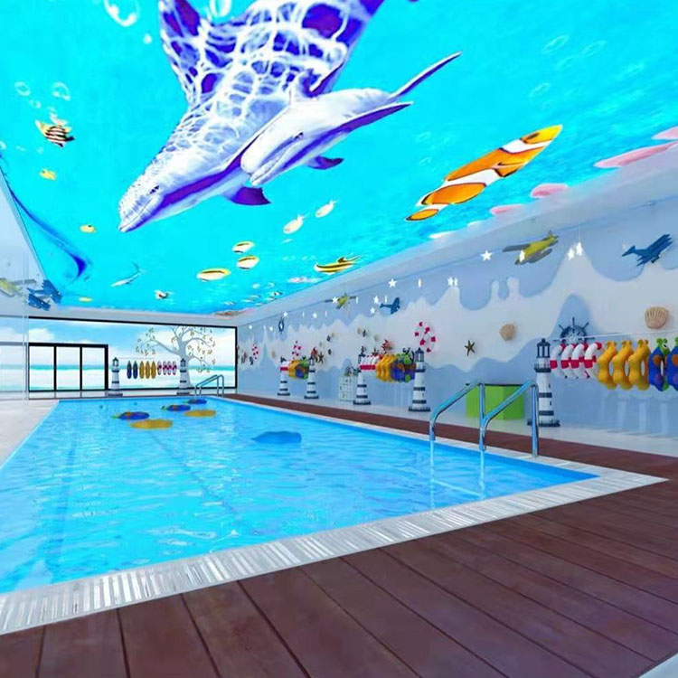 Steel structure swimming pool