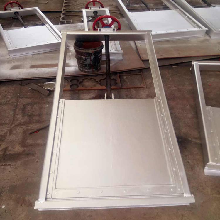 Integrated gate valve in stainless steel