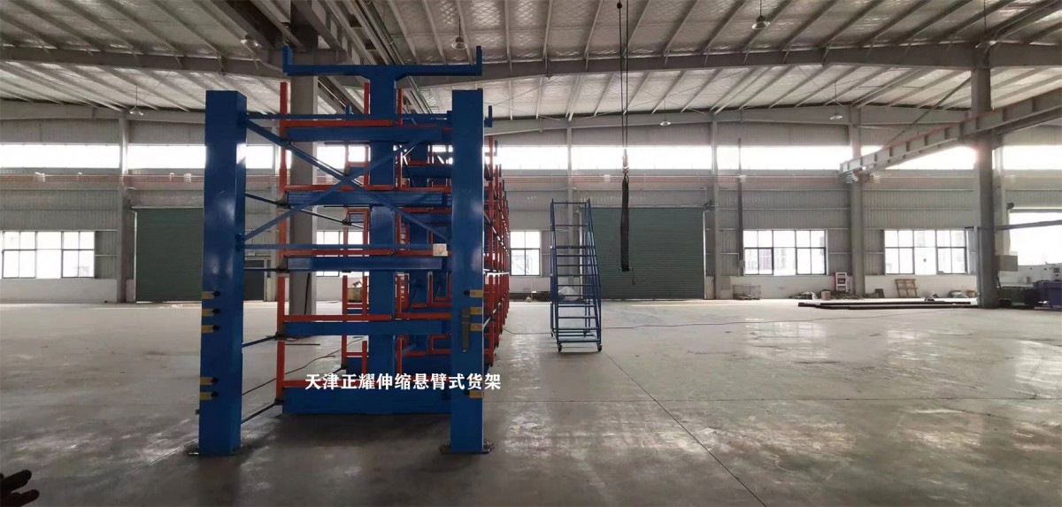 悬臂式货架特点 手摇伸缩悬臂式货架图片 9米管材架