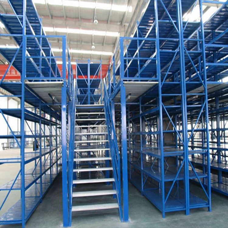 Mezzanine shelving