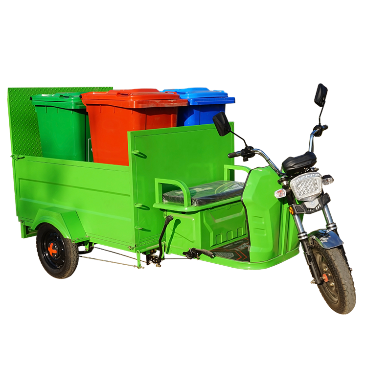 电动四桶平板保洁车