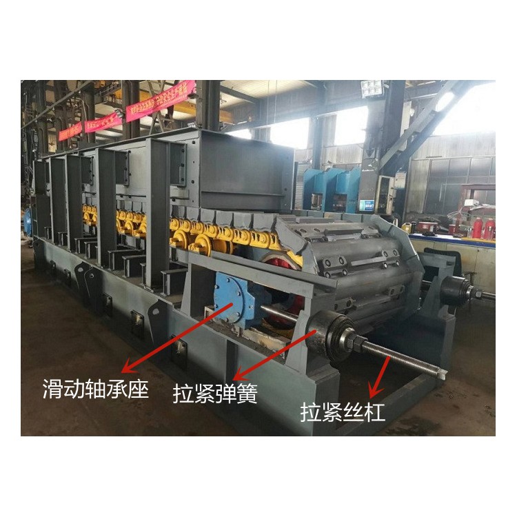 重型板式给料机尾轴拉紧装置结构说明