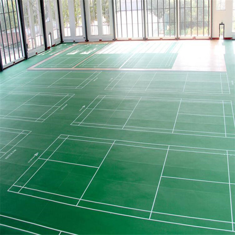 PVC运动地胶 室外篮球场5.0mm厚度地面材料