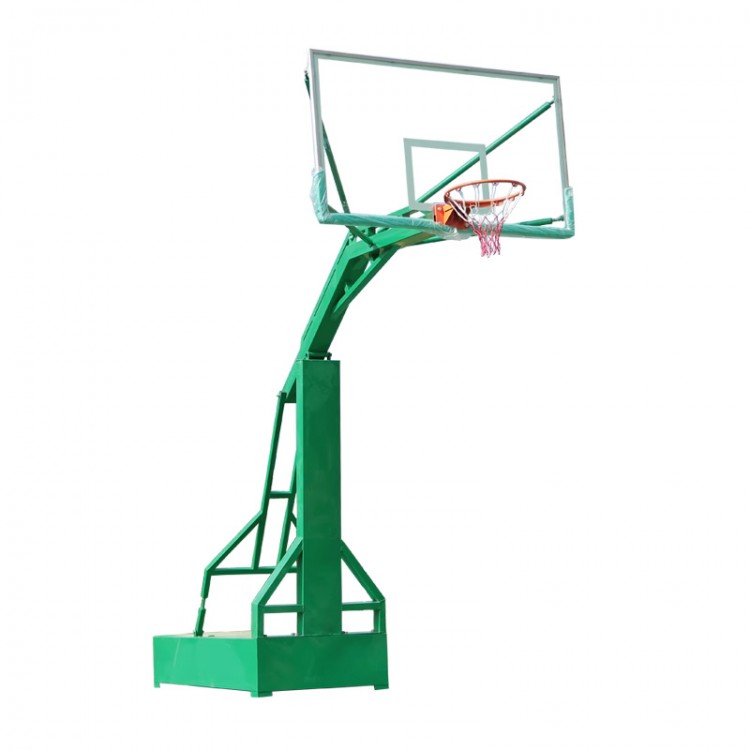 康达移动式篮球架户外室外篮球架仿液压箱体式钢化玻璃
