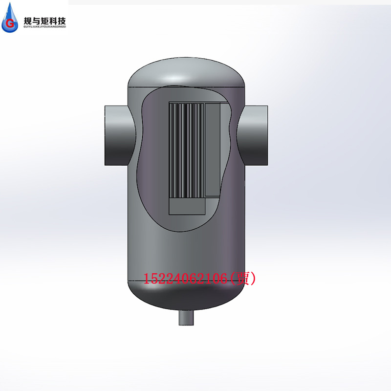 同轴紧凑型叶片捕雾分离器