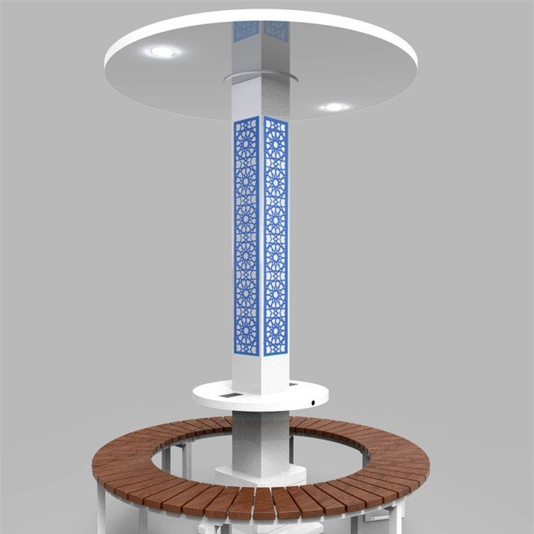 太阳能智慧座椅智慧光伏发电座椅户外智能座椅无线充电公共座椅