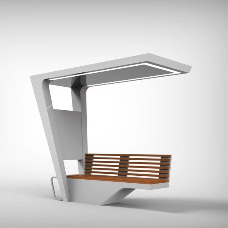 公园智慧座椅多功能创意休闲公共座椅太阳能智能设施设备可充电