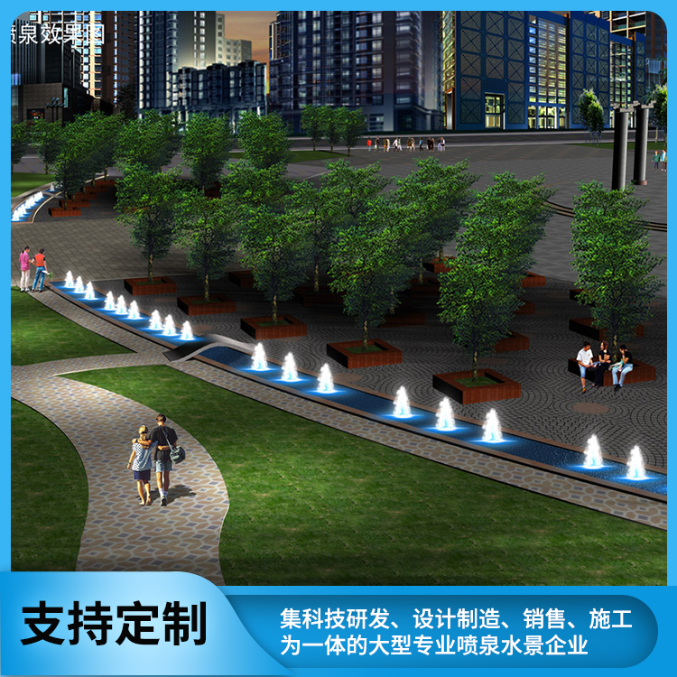广场喷泉 水景设计 千亿景观设计制作 价格实惠