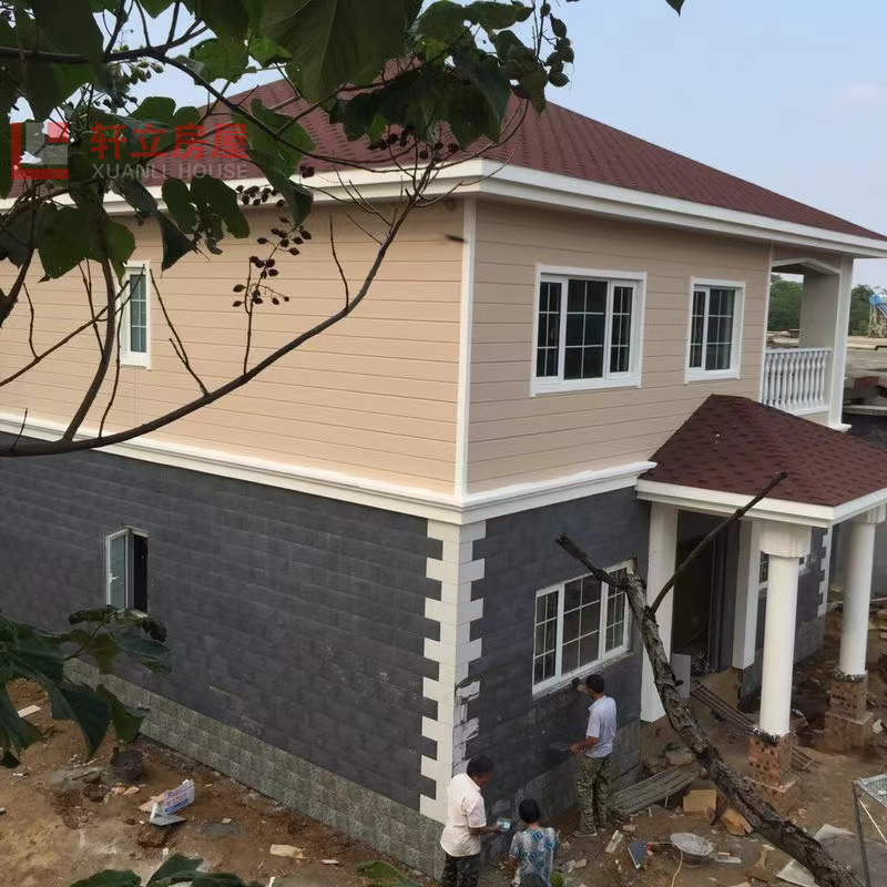 Hebei Manufacturer of Light Steel Houses, Custom Assembled Lightweight Steel Structure Villa, Aesthetically Pleasing and Seismic-Resistant