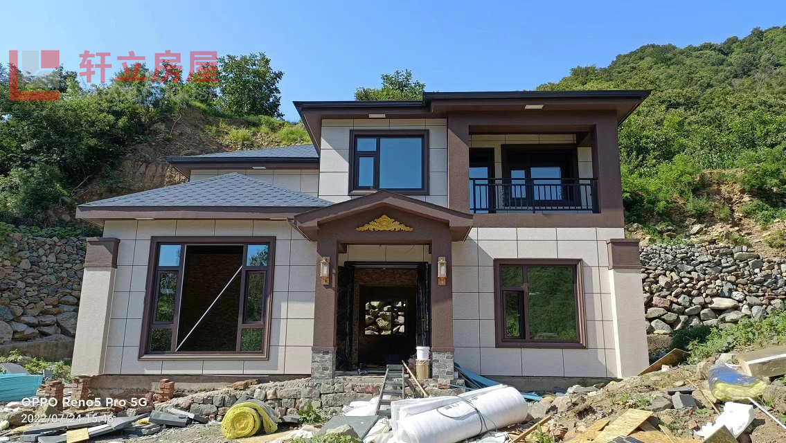 农村自建轻钢房屋 石家庄刚结构别墅坚固美观