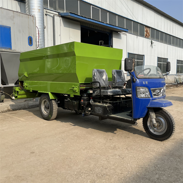Electric Low-Noise Feeding Cart, Silage Forage Feeding Cart, Farm Double-Sided Spreading Cart