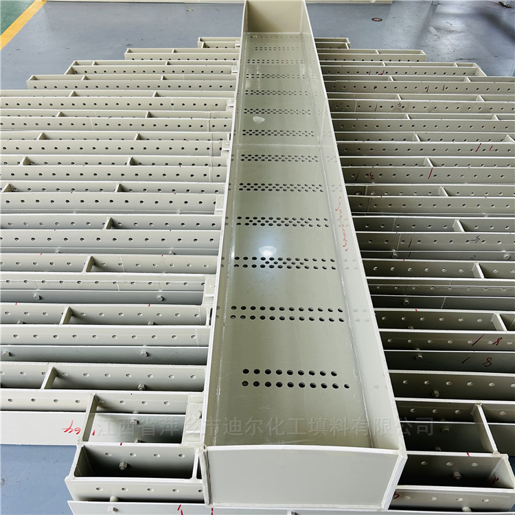 一级槽式液体分布器 DN4500塑料PPH槽式分布器