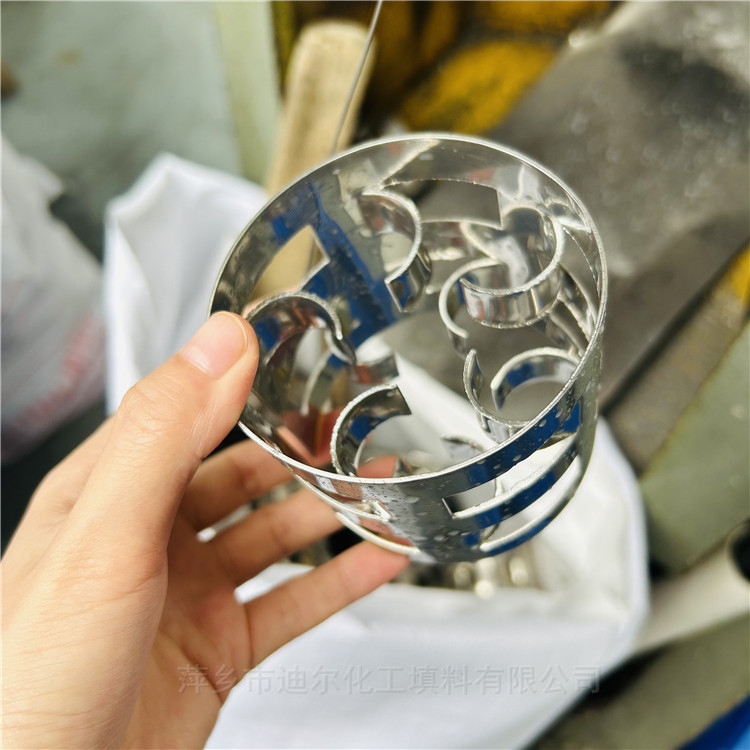S30408金属鲍尔环填料 洗提塔DN76不锈钢鲍尔环