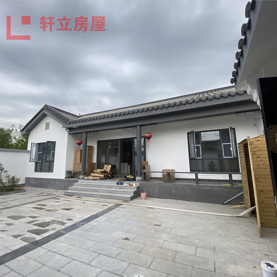 农村一层轻钢房屋 河北钢结构别墅厂家施工保温防潮