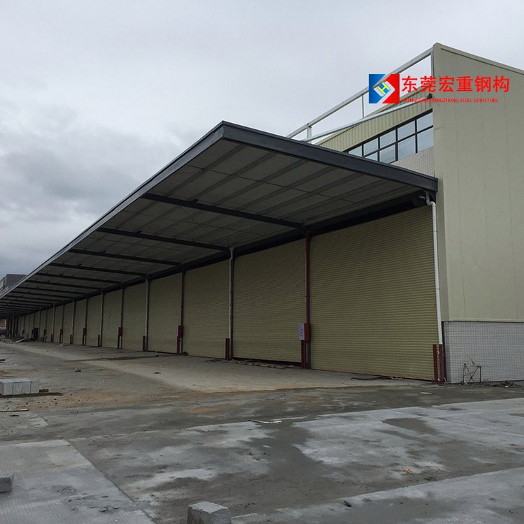 物流园区钢结构仓库建筑施工安装