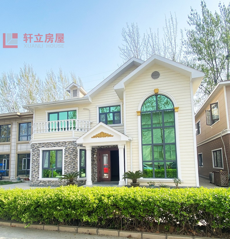 两层轻钢房屋建造坚固美观 衡水中式轻钢别墅设计施工