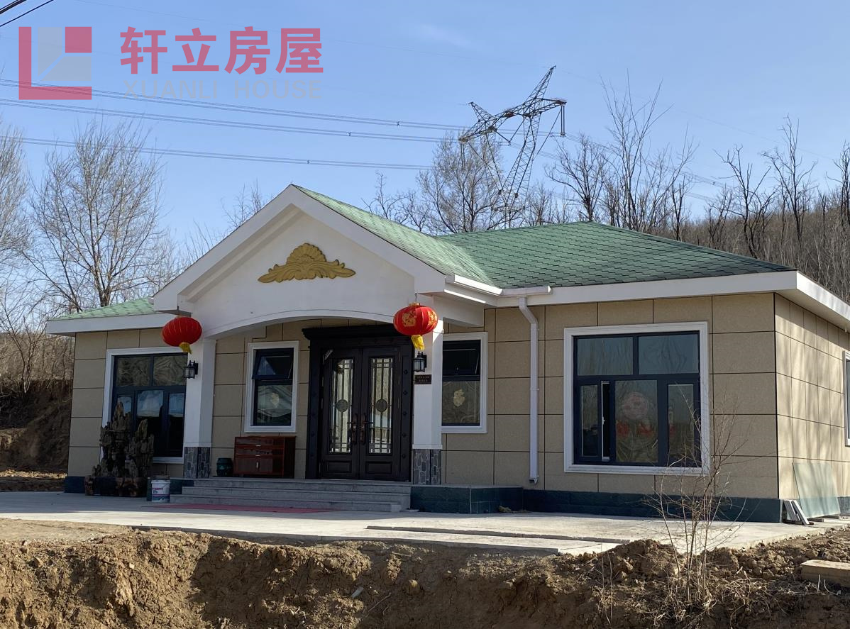 石家庄钢结构别墅建造厂家 定做一层轻钢房屋材料