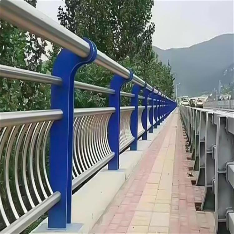 不锈钢复合管护栏 桥梁防撞护栏 表面静电热镀锌 来图定制