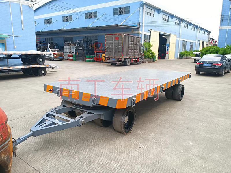 25吨重型平板拖车 重型牵引环工具拖车
