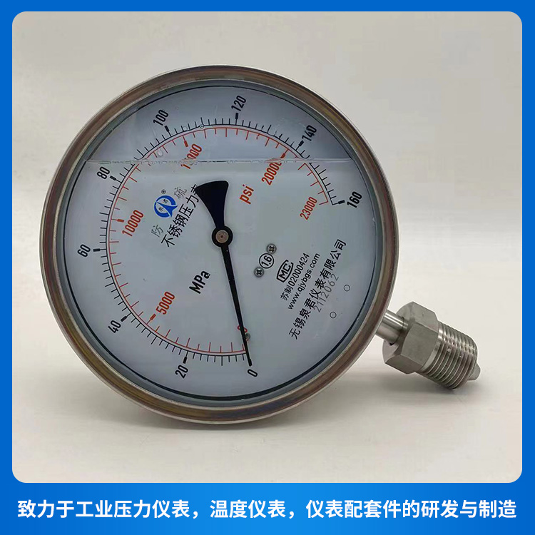 Stainless Steel Anti-Sulfur Vibration-Resistant Pressure Gauge, Stainless Steel Pressure Gauge, Explosion-Proof Electric Contact Pressure Gauge